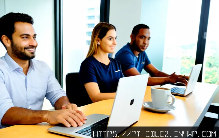 Home 17 직장 내 기술 재교육 프로그램의 필요성 - Photorealistic modern workplace training session in São Paulo, Brazil, a diverse group of adult offi...